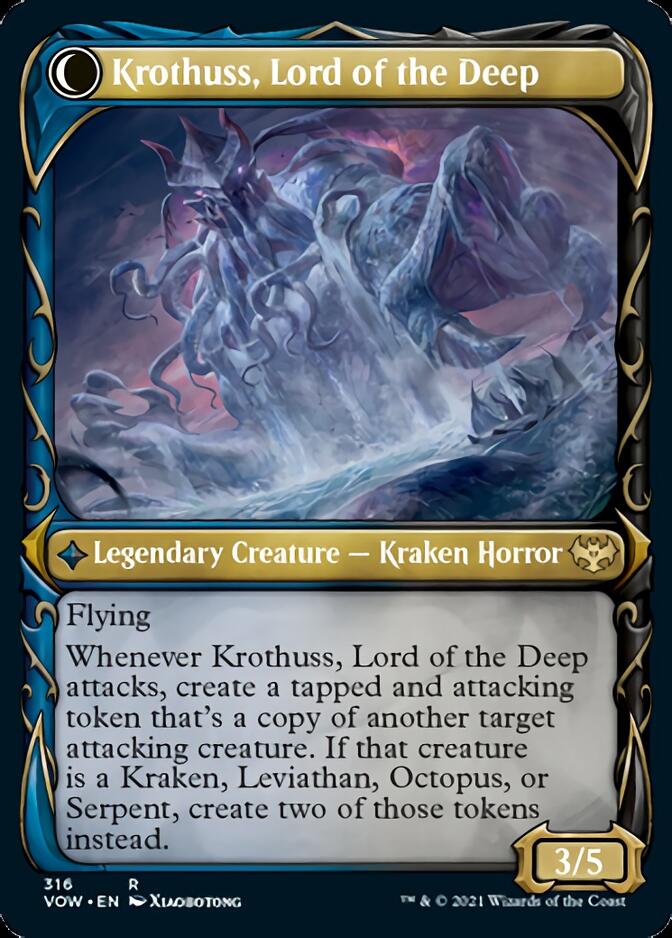 Runo Stromkirk // Krothuss, Lord of the Deep (Showcase Fang Frame) [Innistrad: Crimson Vow] | Game Grid - Logan