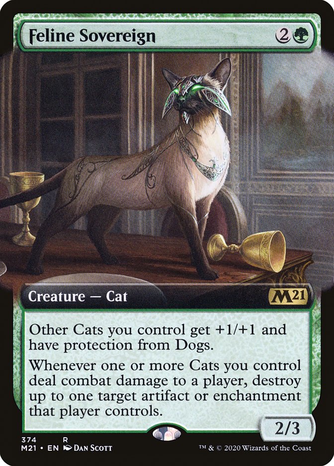 Feline Sovereign (Extended Art) [Core Set 2021] | Game Grid - Logan