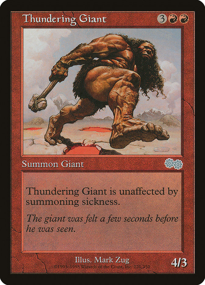 Thundering Giant [Urza's Saga] | Game Grid - Logan