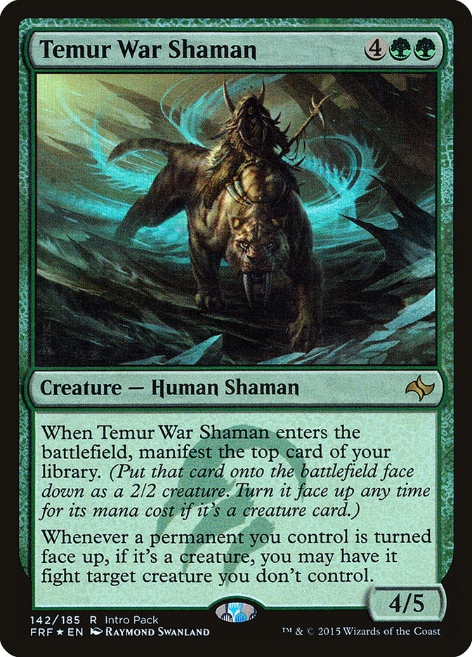 Temur War Shaman (Intro Pack) [Fate Reforged Promos] | Game Grid - Logan