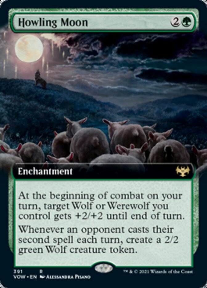 Howling Moon (Extended Art) [Innistrad: Crimson Vow] | Game Grid - Logan