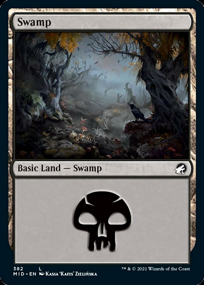 Swamp (382) [Innistrad: Midnight Hunt] | Game Grid - Logan