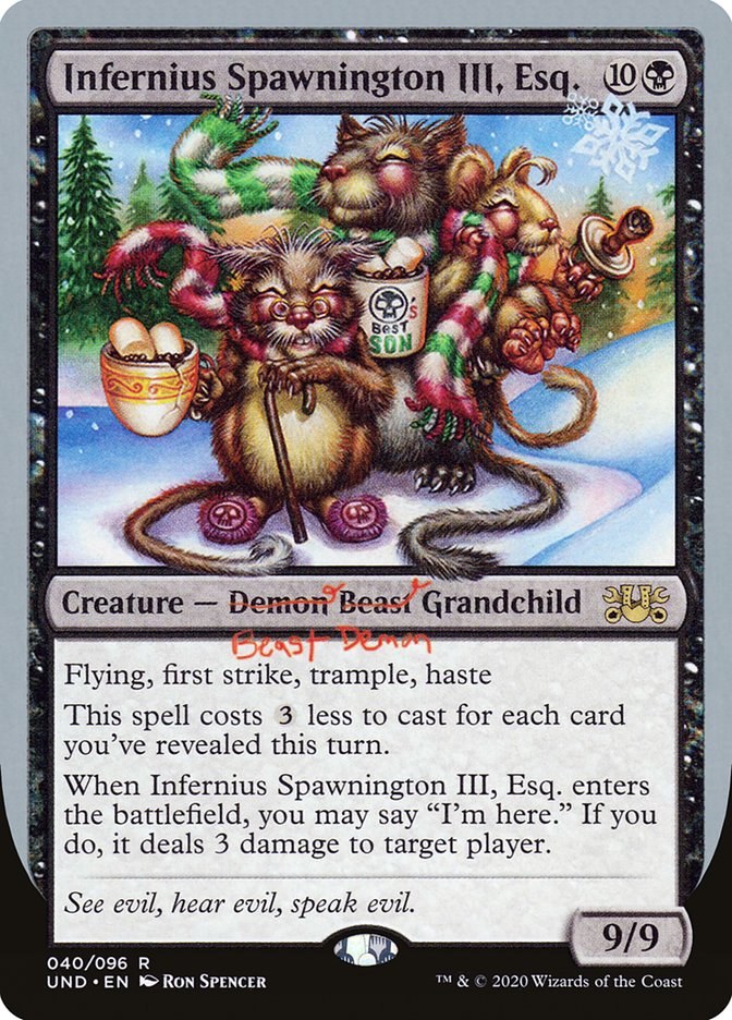 Infernius Spawnington III, Esq. [Unsanctioned] | Game Grid - Logan