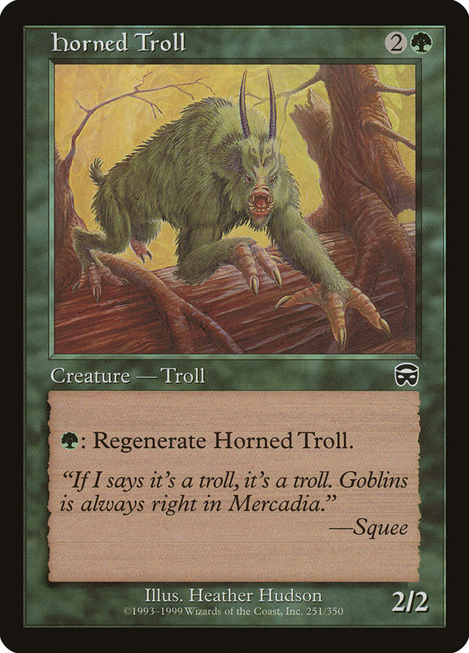 Horned Troll [Mercadian Masques] | Game Grid - Logan