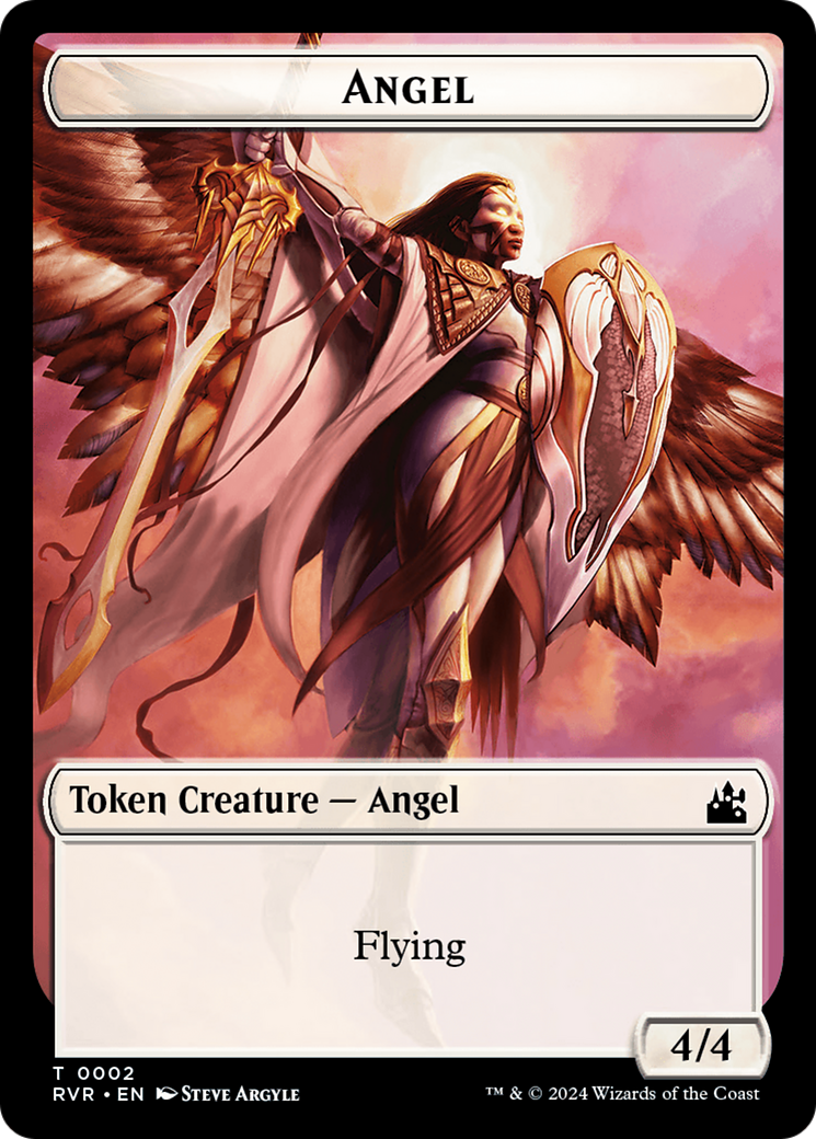 Angel Token (0002) [Ravnica Remastered Tokens] | Game Grid - Logan