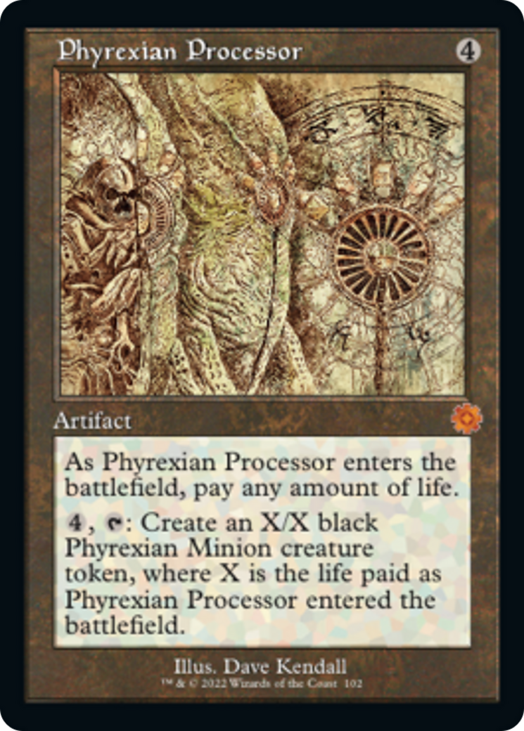 Phyrexian Processor (Retro Schematic) [The Brothers' War Retro Artifacts] | Game Grid - Logan