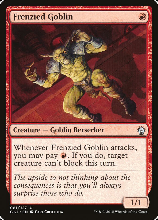 Frenzied Goblin [Guilds of Ravnica Guild Kit] | Game Grid - Logan