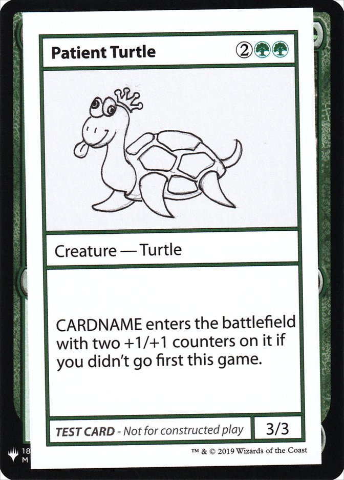 Patient Turtle [Mystery Booster Playtest Cards] | Game Grid - Logan