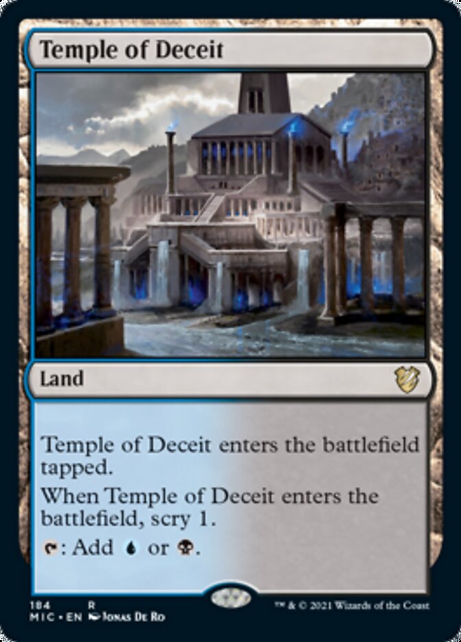 Temple of Deceit [Innistrad: Midnight Hunt Commander] | Game Grid - Logan