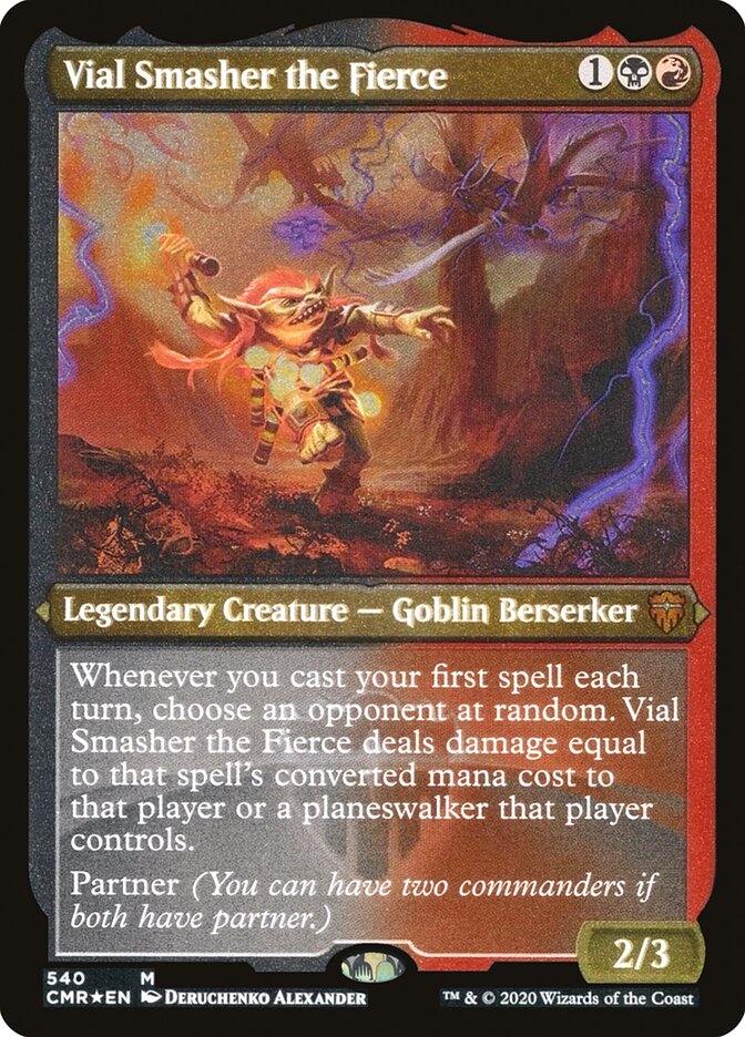 Vial Smasher the Fierce (Etched) [Commander Legends] | Game Grid - Logan