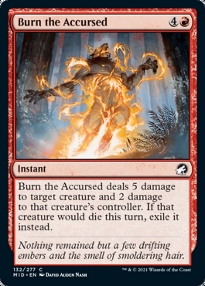 Burn the Accursed [Innistrad: Midnight Hunt] | Game Grid - Logan