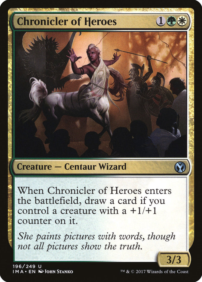 Chronicler of Heroes [Iconic Masters] | Game Grid - Logan