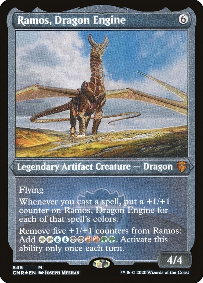 Ramos, Dragon Engine (Etched) [Commander Legends] | Game Grid - Logan