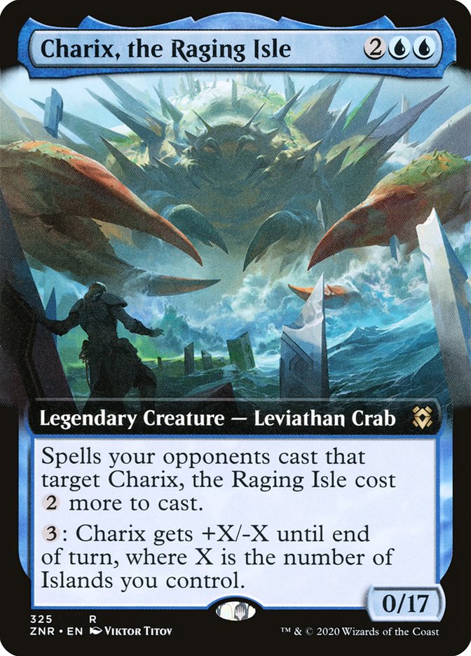 Charix, the Raging Isle (Extended Art) [Zendikar Rising] | Game Grid - Logan