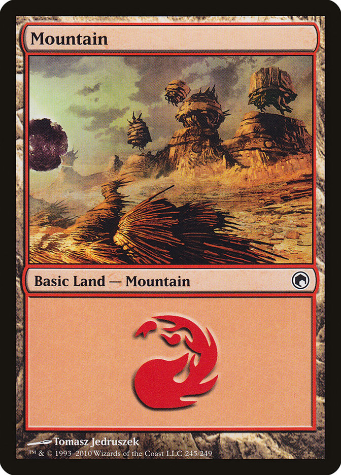 Mountain (245) [Scars of Mirrodin] | Game Grid - Logan
