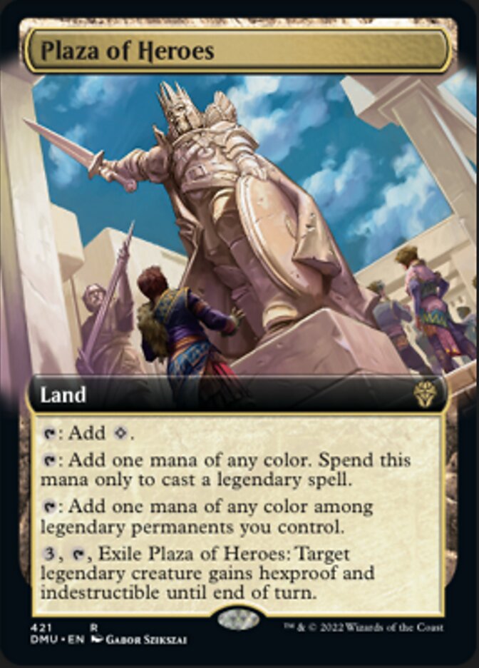 Plaza of Heroes (Extended Art) [Dominaria United] | Game Grid - Logan