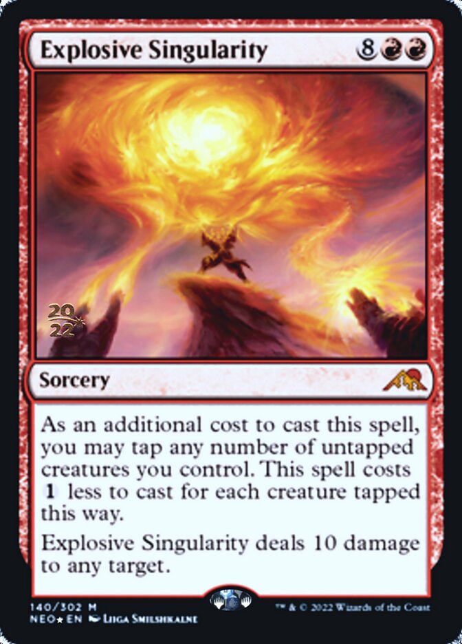 Explosive Singularity [Kamigawa: Neon Dynasty Prerelease Promos] | Game Grid - Logan