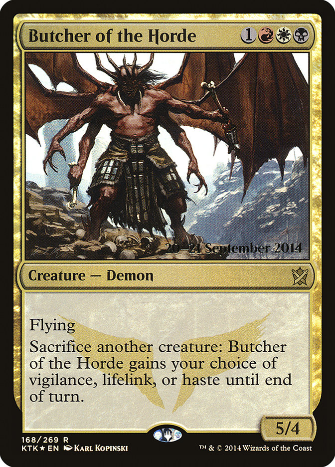 Butcher of the Horde [Khans of Tarkir Prerelease Promos] | Game Grid - Logan