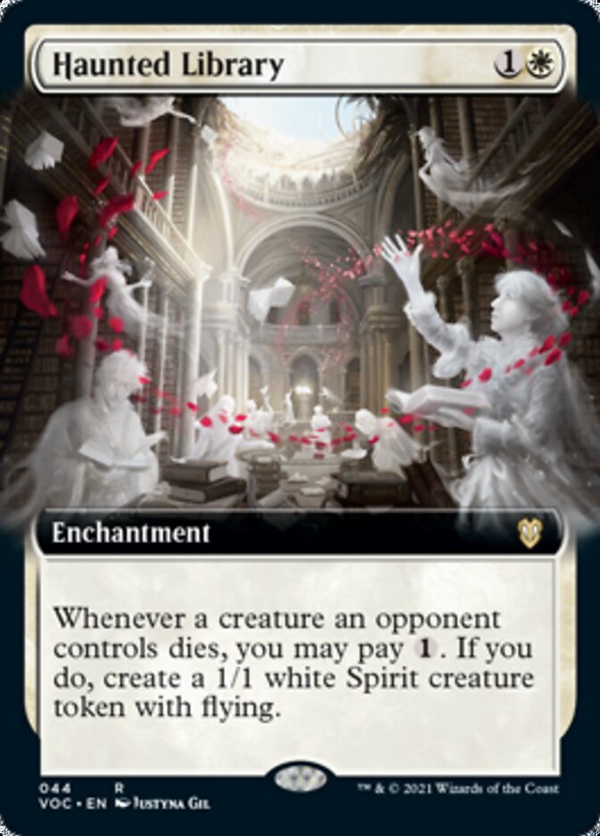 Haunted Library (Extended Art) [Innistrad: Crimson Vow Commander] | Game Grid - Logan