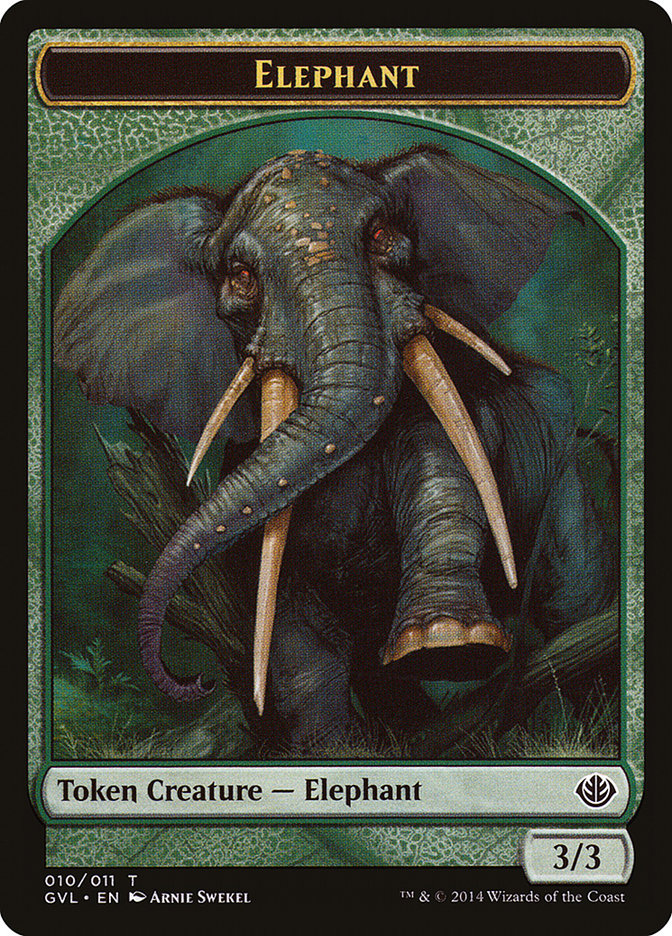 Elephant Token (Garruk vs. Liliana) [Duel Decks Anthology Tokens] | Game Grid - Logan