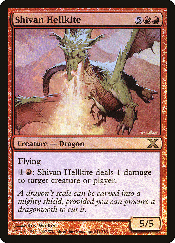 Shivan Hellkite (Premium Foil) [Tenth Edition] | Game Grid - Logan