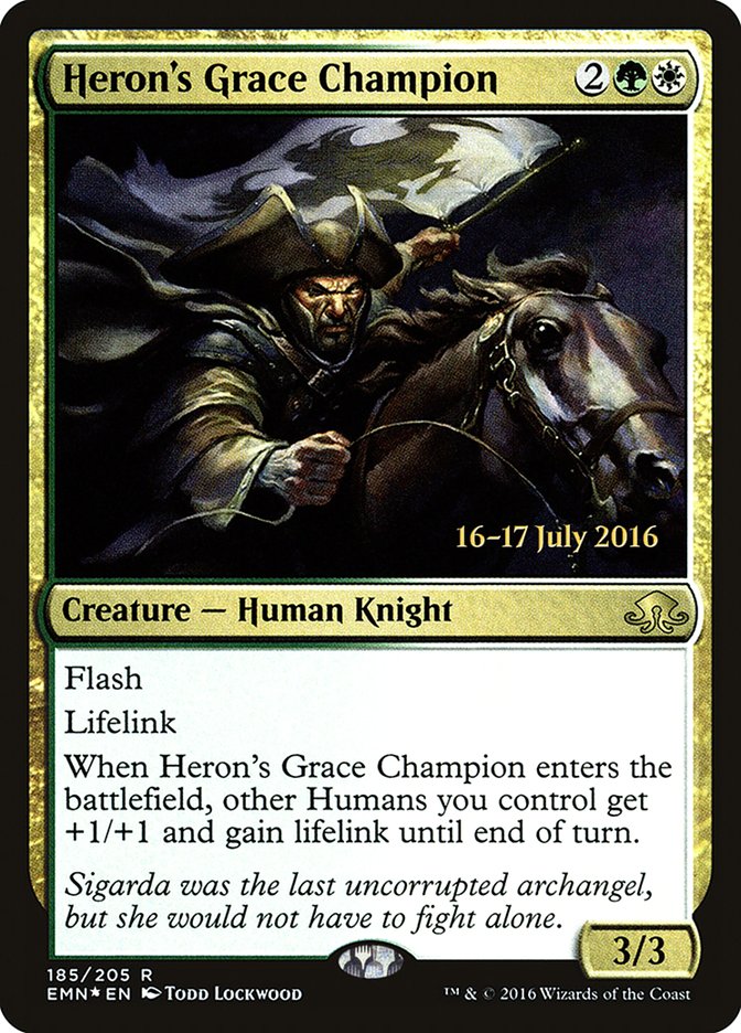 Heron's Grace Champion [Eldritch Moon Prerelease Promos] | Game Grid - Logan