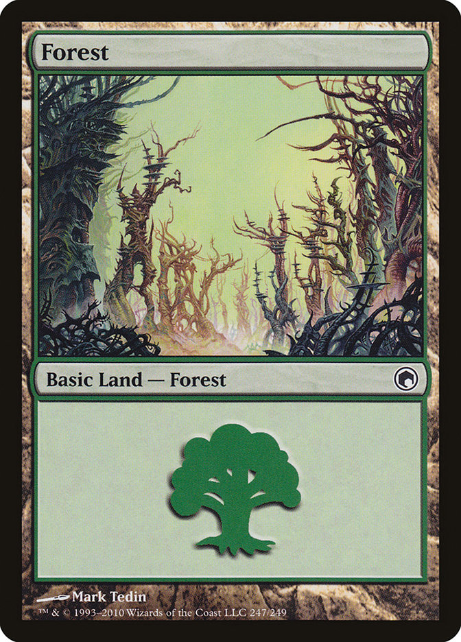 Forest (247) [Scars of Mirrodin] | Game Grid - Logan