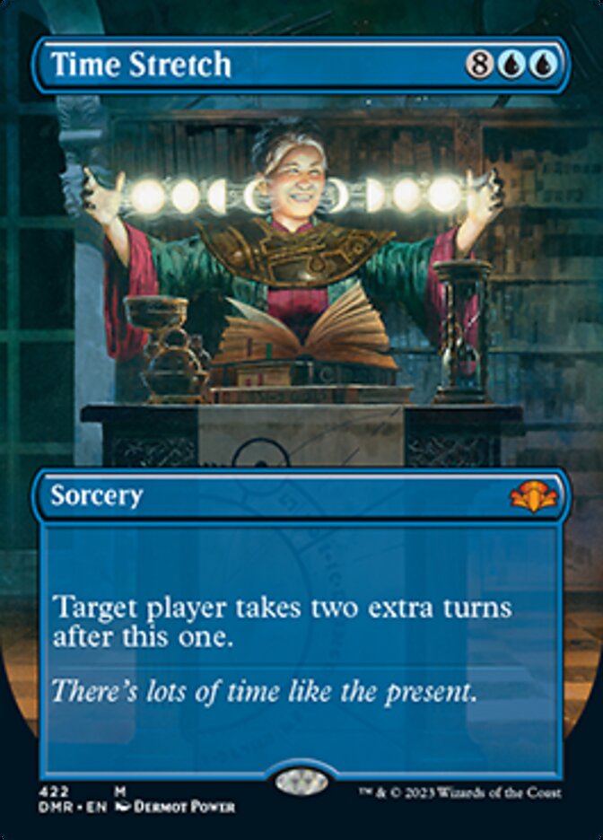 Time Stretch (Borderless Alternate Art) [Dominaria Remastered] | Game Grid - Logan