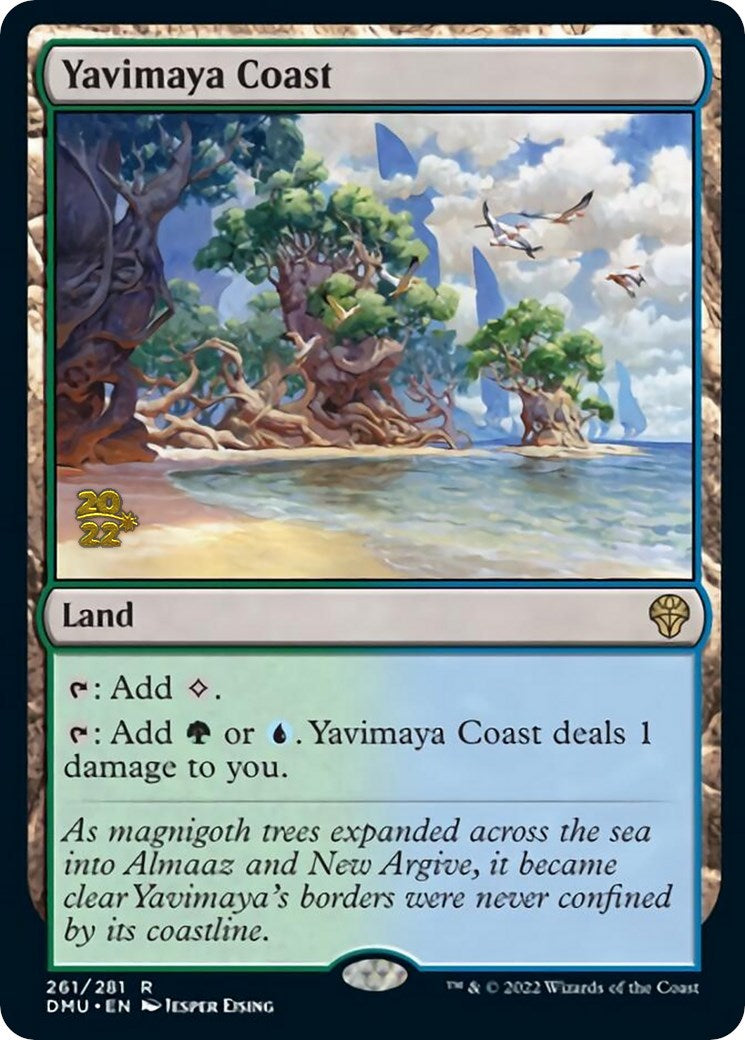 Yavimaya Coast [Dominaria United Prerelease Promos] | Game Grid - Logan