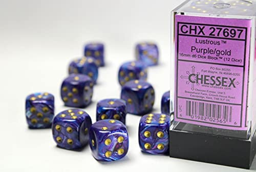 Chessex D6 Brick - Lustrous (36 Count) | Game Grid - Logan