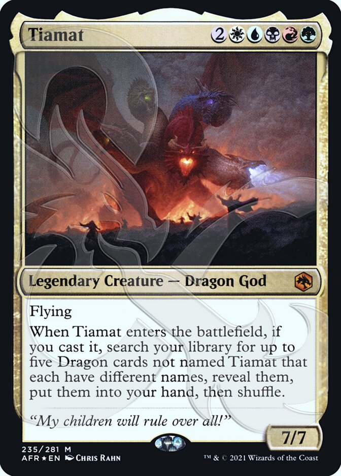 Tiamat (Ampersand Promo) [Dungeons & Dragons: Adventures in the Forgotten Realms Promos] | Game Grid - Logan