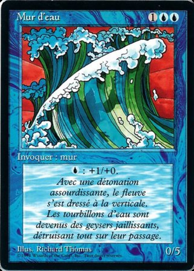 Wall of Water [Foreign Black Border] | Game Grid - Logan