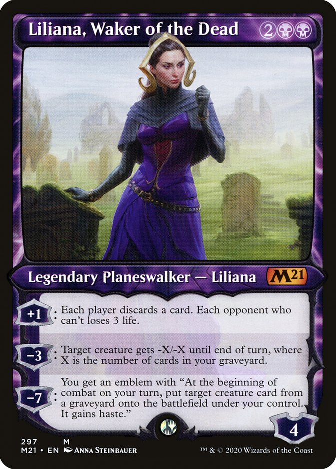 Liliana, Waker of the Dead (Showcase) [Core Set 2021] | Game Grid - Logan