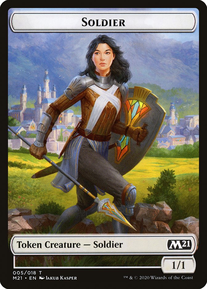 Knight // Soldier Double-Sided Token [Core Set 2021 Tokens] | Game Grid - Logan