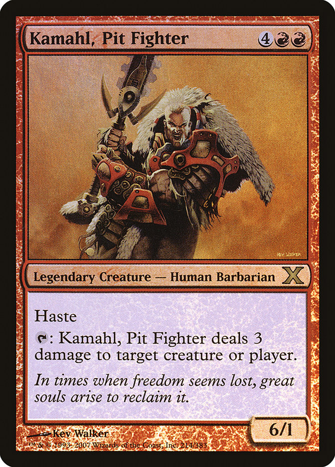 Kamahl, Pit Fighter (Premium Foil) [Tenth Edition] | Game Grid - Logan