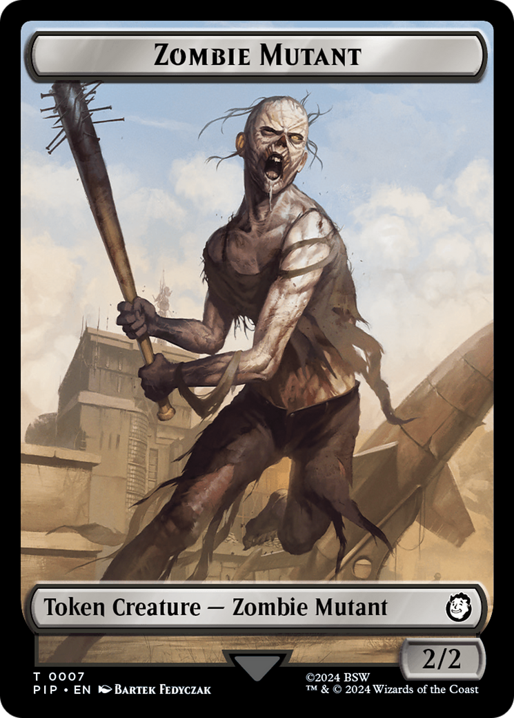 Treasure (0019) // Zombie Mutant Double-Sided Token [Fallout Tokens] | Game Grid - Logan