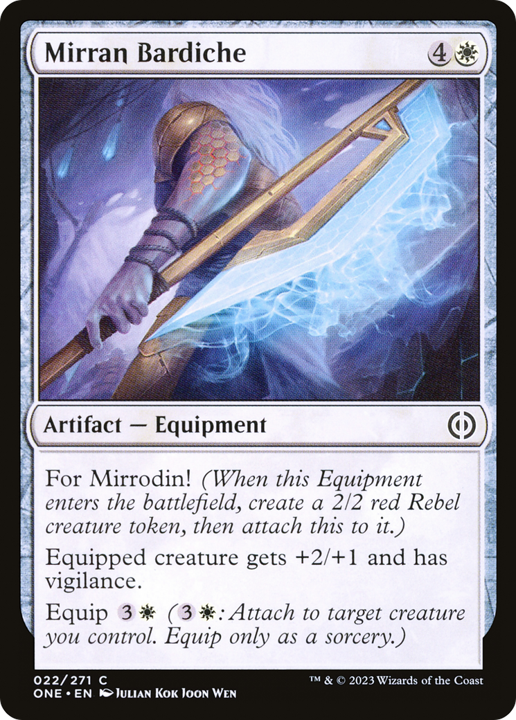 Mirran Bardiche [Phyrexia: All Will Be One] | Game Grid - Logan