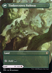 Cragcrown Pathway // Timbercrown Pathway (Borderless Alternate Art) [Zendikar Rising] | Game Grid - Logan