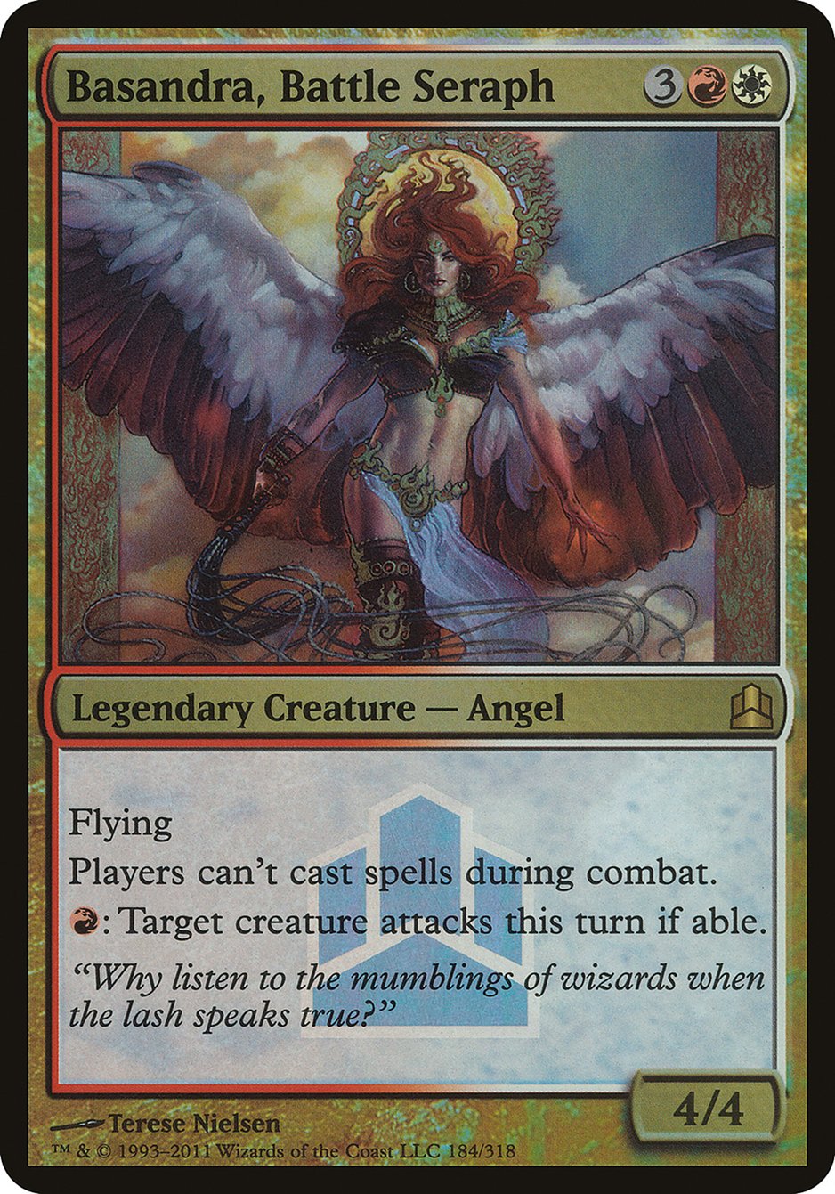 Basandra, Battle Seraph (Launch) (Oversized) [Commander 2011 Oversized] | Game Grid - Logan