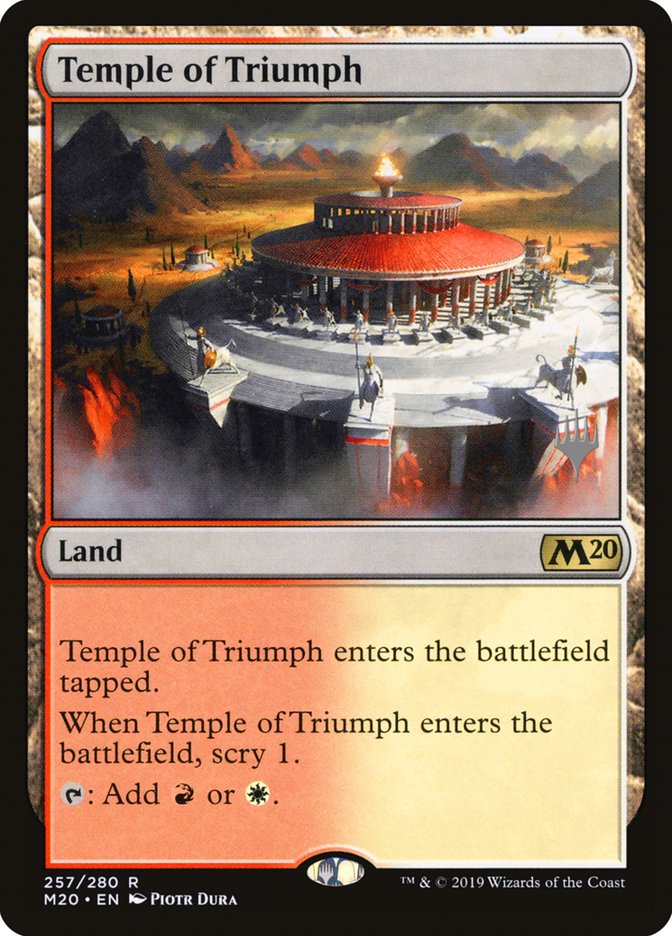 Temple of Triumph (Promo Pack) [Core Set 2020 Promos] | Game Grid - Logan