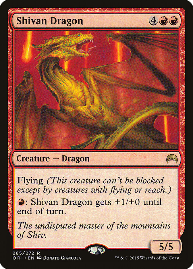 Shivan Dragon [Magic Origins] | Game Grid - Logan