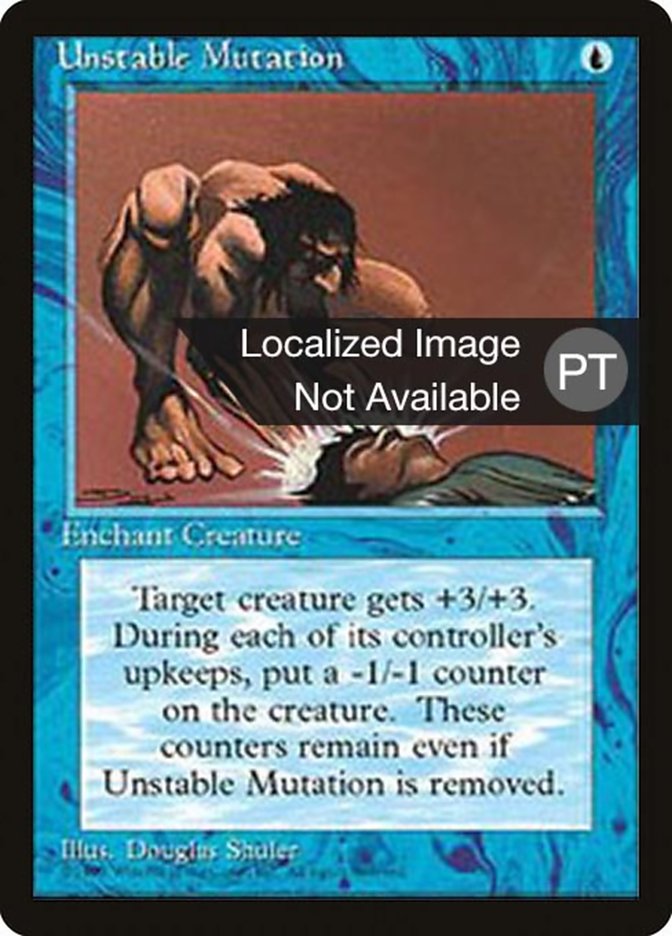 Unstable Mutation [Fourth Edition (Foreign Black Border)] | Game Grid - Logan