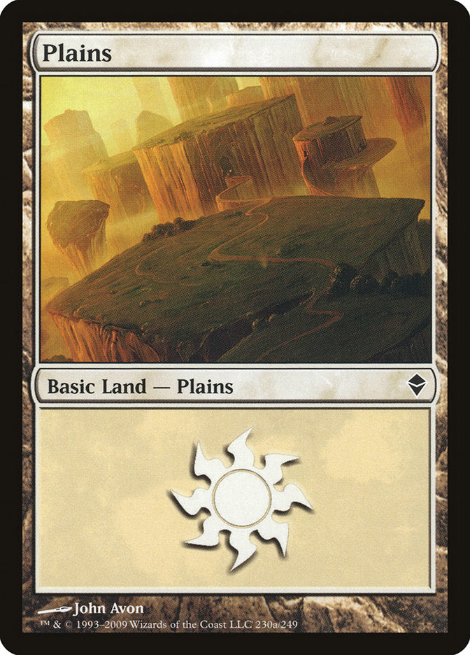 Plains (230a) [Zendikar] | Game Grid - Logan