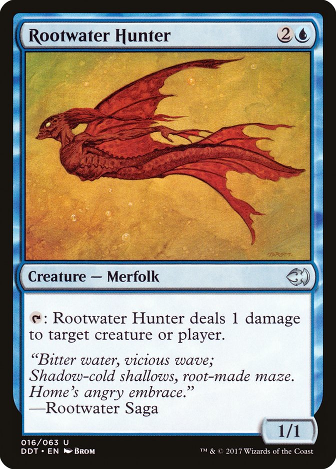 Rootwater Hunter [Duel Decks: Merfolk vs. Goblins] | Game Grid - Logan