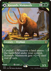 Kazandu Mammoth // Kazandu Valley (Showcase) [Zendikar Rising] | Game Grid - Logan