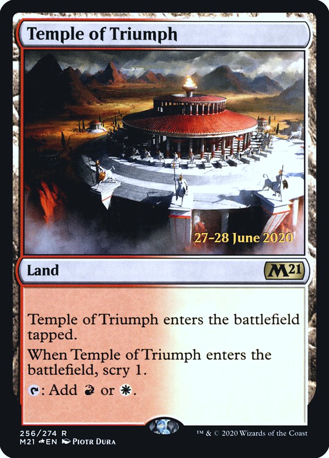 Temple of Triumph [Core Set 2021 Prerelease Promos] | Game Grid - Logan