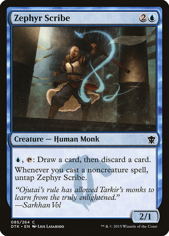 Zephyr Scribe [Dragons of Tarkir] | Game Grid - Logan