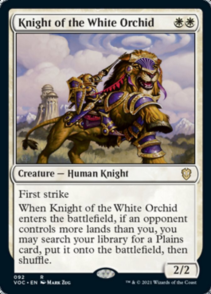Knight of the White Orchid [Innistrad: Crimson Vow Commander] | Game Grid - Logan