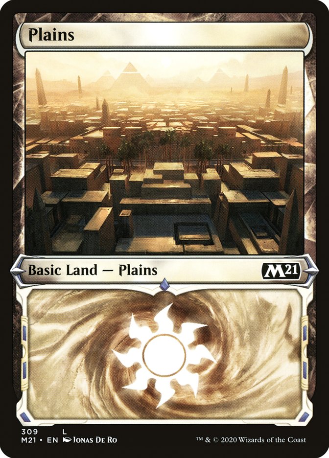 Plains (309) (Showcase) [Core Set 2021] | Game Grid - Logan