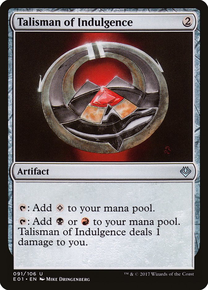 Talisman of Indulgence [Archenemy: Nicol Bolas] | Game Grid - Logan